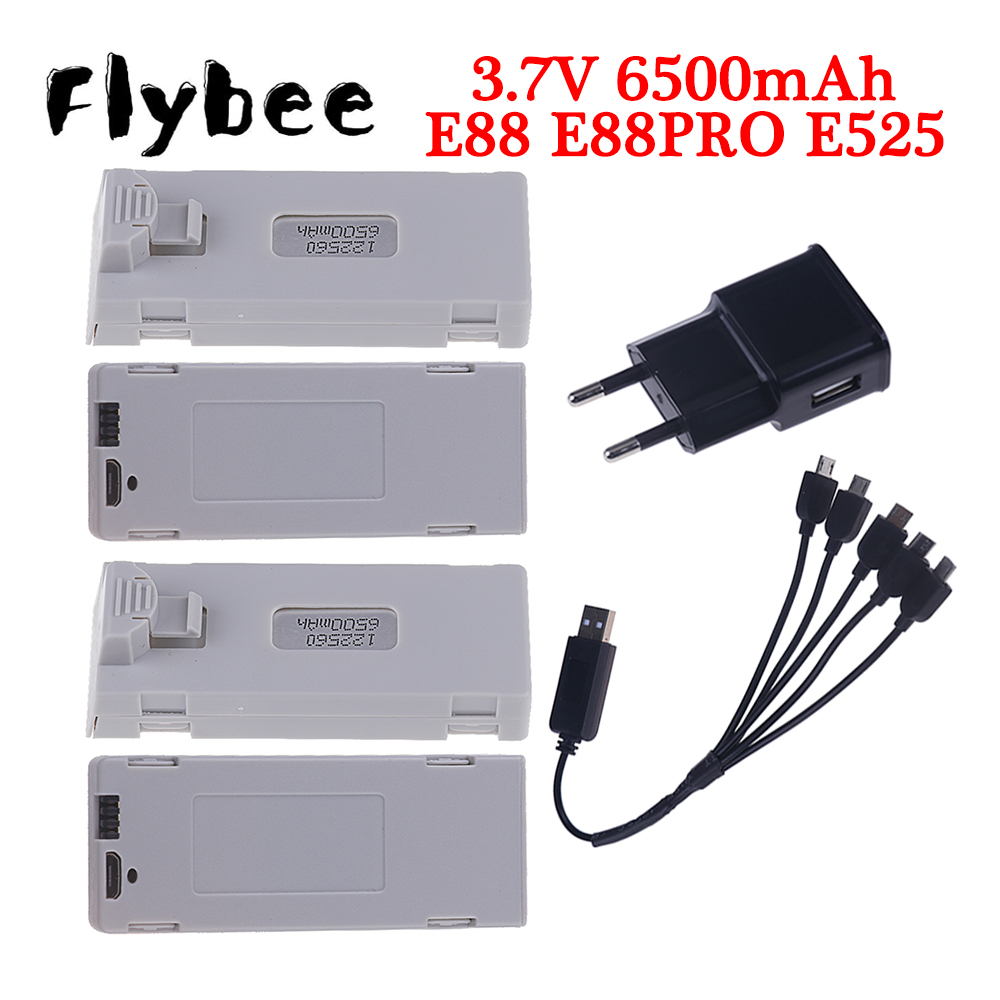 Rc Hobby Drone - แบตเตอรี่ E88เดิม3.7V 6500mAh Lipo สำหรับ E88