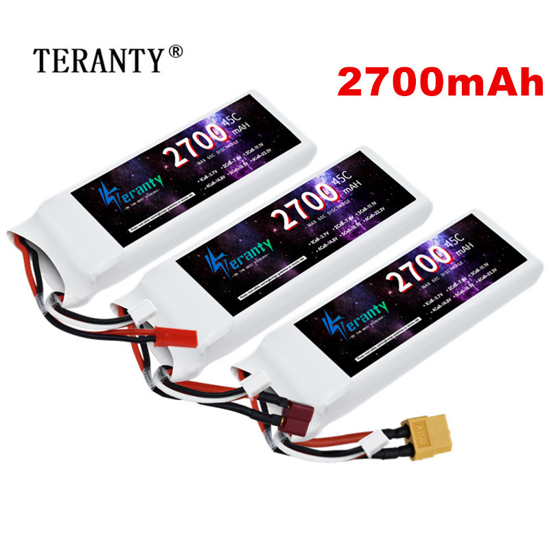 Rc Hobby Drone - 1/3ชิ้น2S 7.4V LiPo แบตเตอรี่2700มิลลิแอมป์พร้อมปลั๊ก T สำหรับ