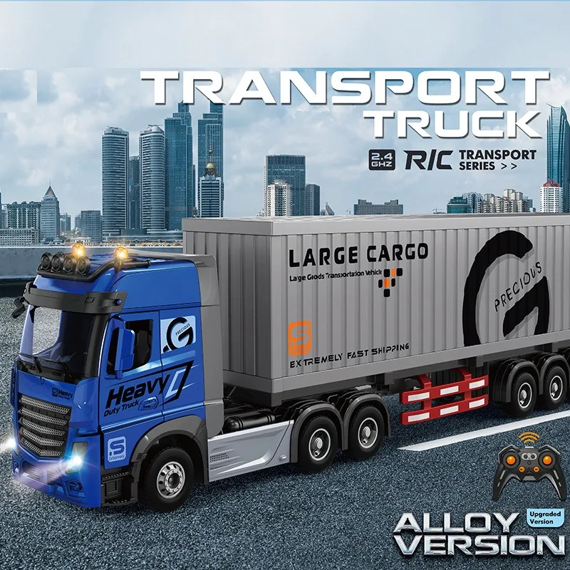 Rc Hobby Grade Truck - รถบรรทุกตู้คอนเทนเนอร์ RC ขนาดใหญ่ mobil RC 9CH