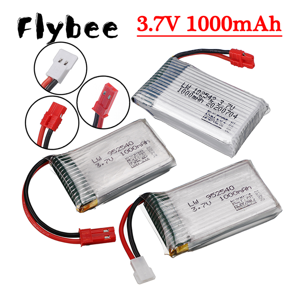 Rc Hobby Drone - แบตเตอรี่ลิเธียมโพลิเมอร์ 3.7V 1000mah สำหรับ Syma X5
