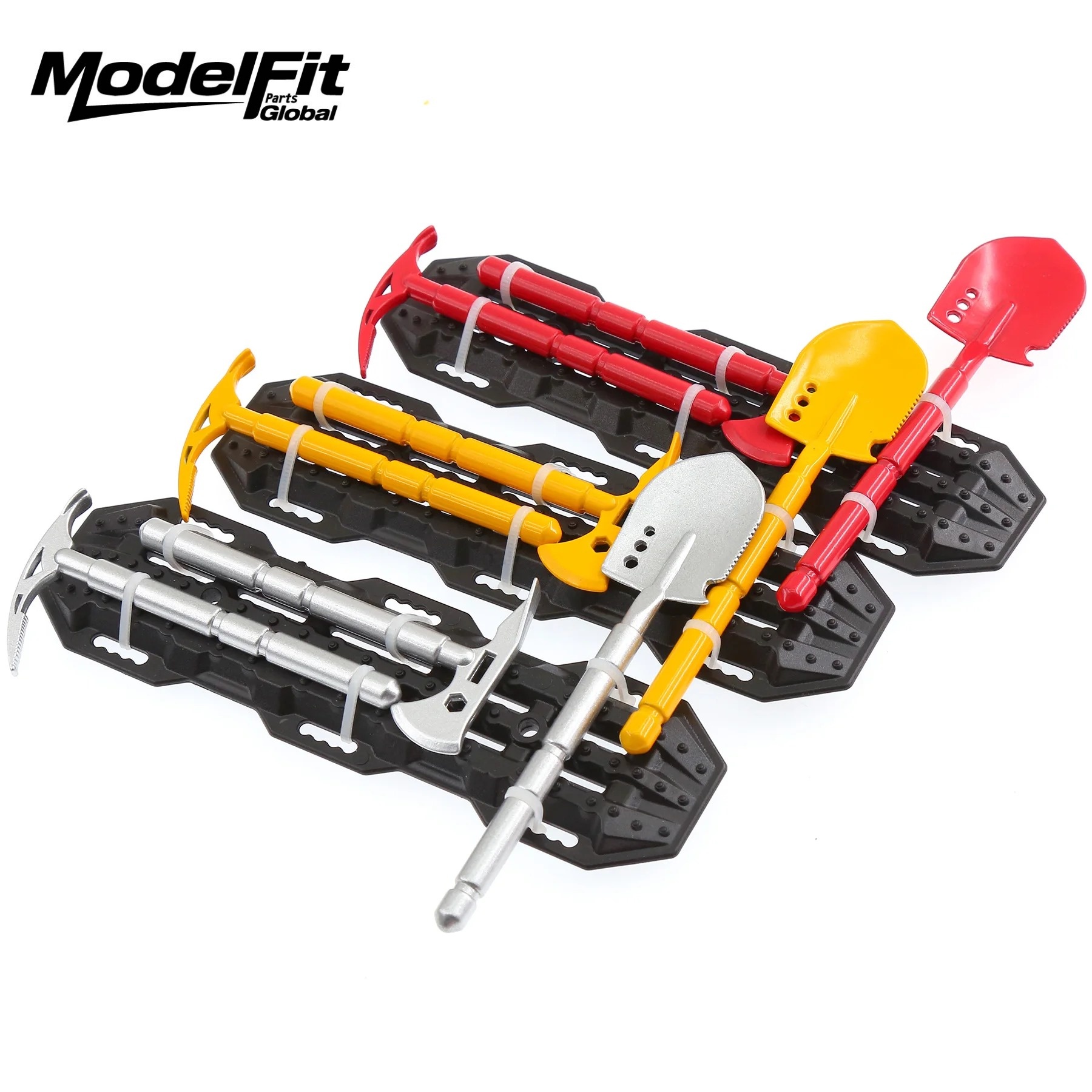 Hobby Zone Rc - ชุดอุปกรณ์ตกแต่งแบบจำลอง จอบ ขวาน จอบตีดิน พร้อมแผ่นกันลื่น สำหรับรถบังคับวิทยุขนาด