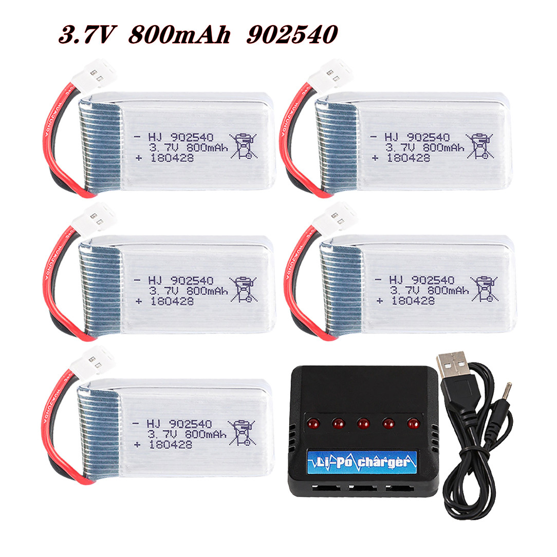 Rc Hobby Drone - 3.7V 800mAh 902540 25C แบตเตอรี่ Lipo