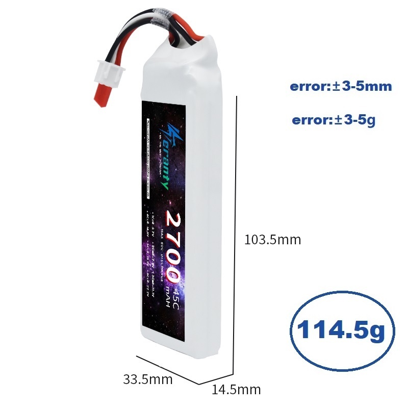 1/3ชิ้น2S 7.4V LiPo แบตเตอรี่2 - Rc Hobby Drone บทวิจารณ์และราคา
