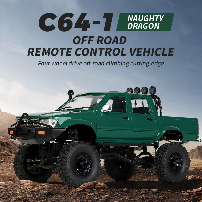 Full Scale WPL C64 4WD รถปีนเข - Rc Hobby Grade Truck บทวิจารณ์และราคา