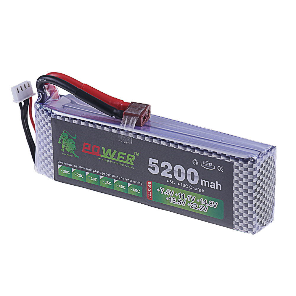 3S Lipo แบตเตอรี่ 11.1V 5200 m - Rc Hobby Drone บทวิจารณ์และราคา