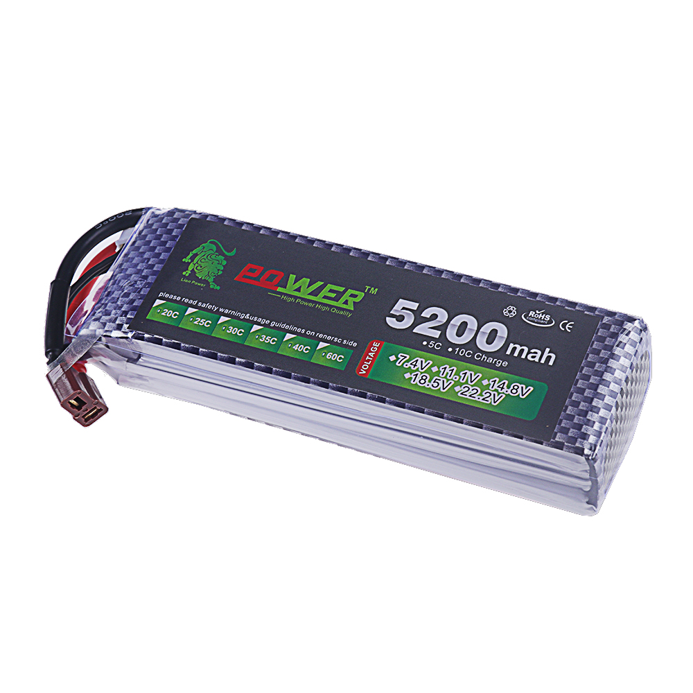 3S Lipo แบตเตอรี่ 11.1V 5200 m - Rc Hobby Drone บทวิจารณ์และราคา